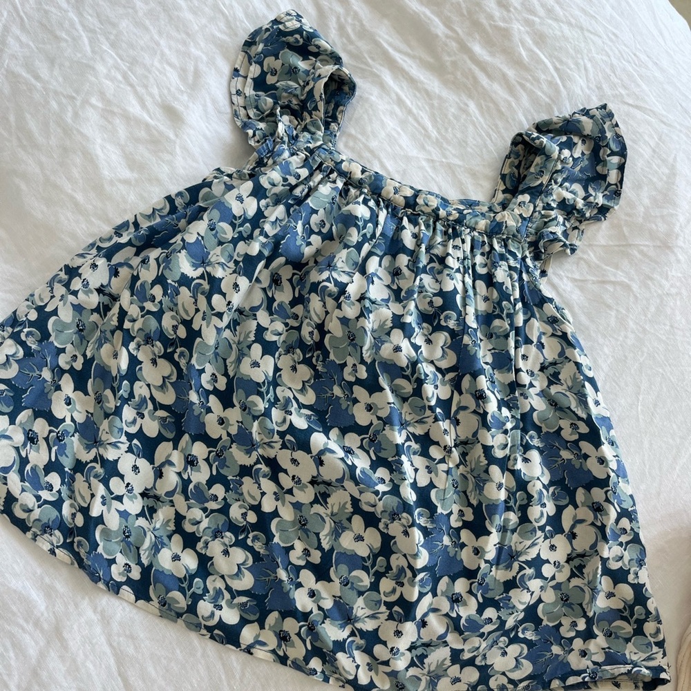 Polo Ralph Lauren girls blue floral tank
